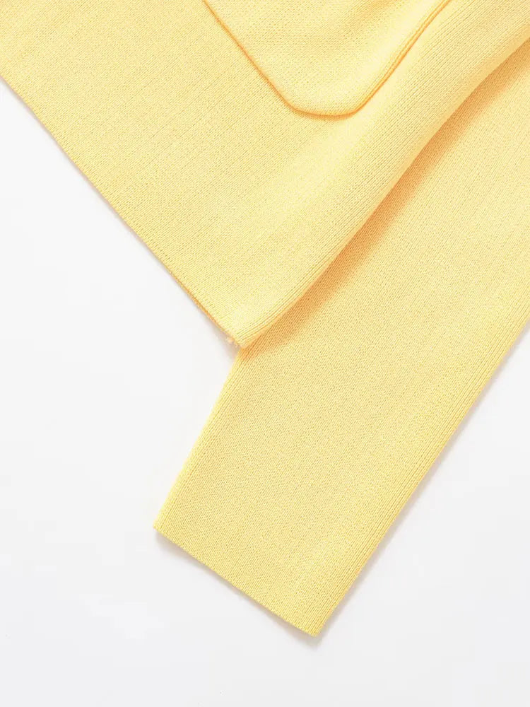 TRZA Women Fashion With Beaded Buttons Knit Cardigan Sweater Long Sleeve Patch Pockets Female Outerwear Chic Tops