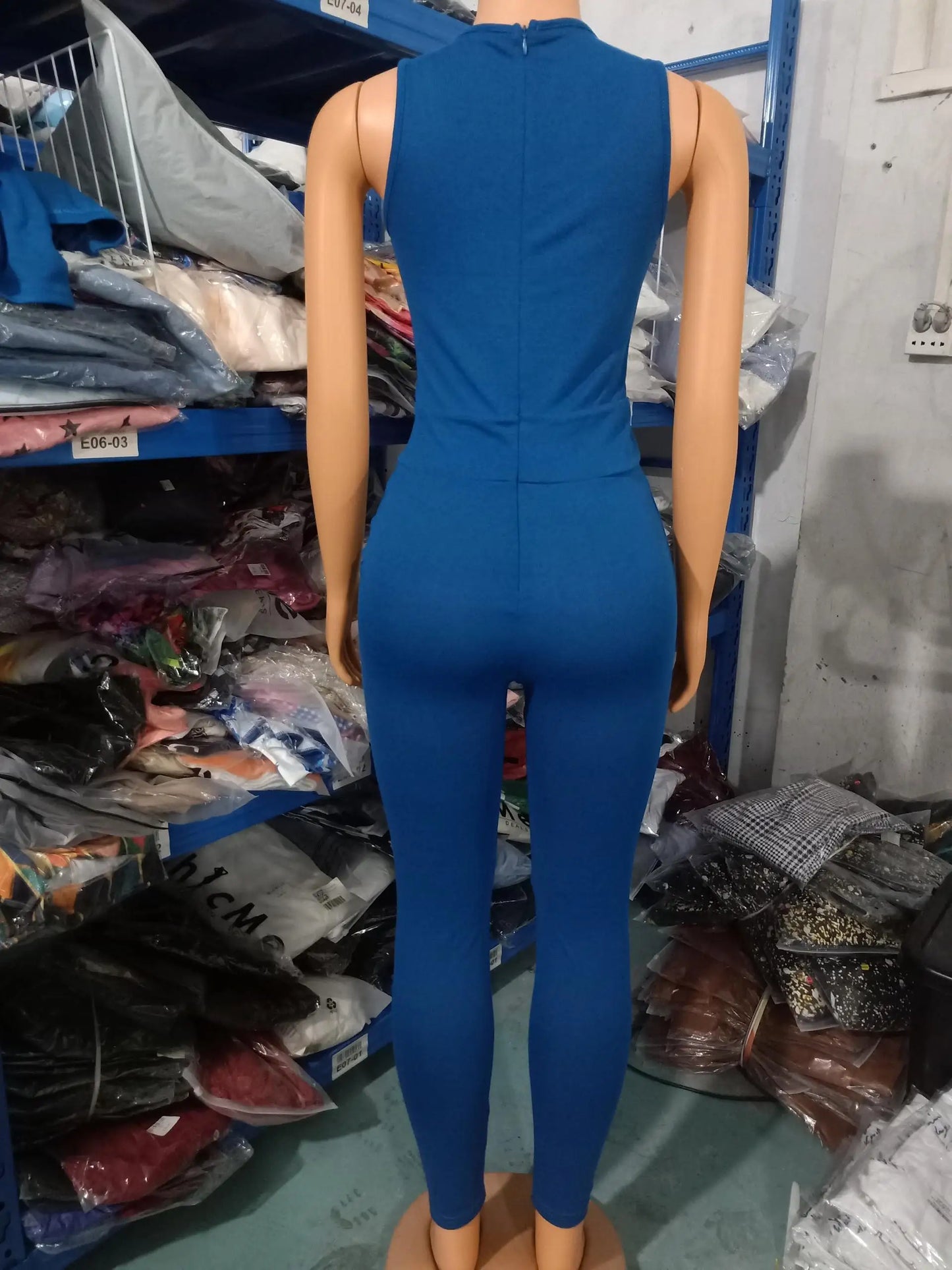 Two Piece Set Women Outfit 2023 Spring Fashion Drawstring Pocket Design U-Neck Sleeveless Skinny Jumpsuit & Long Sleeve Coat Set