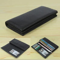 Vintage Genuine leather wallet Men leather long wallet men purse clutch bag male money clips zip around money bag card holder