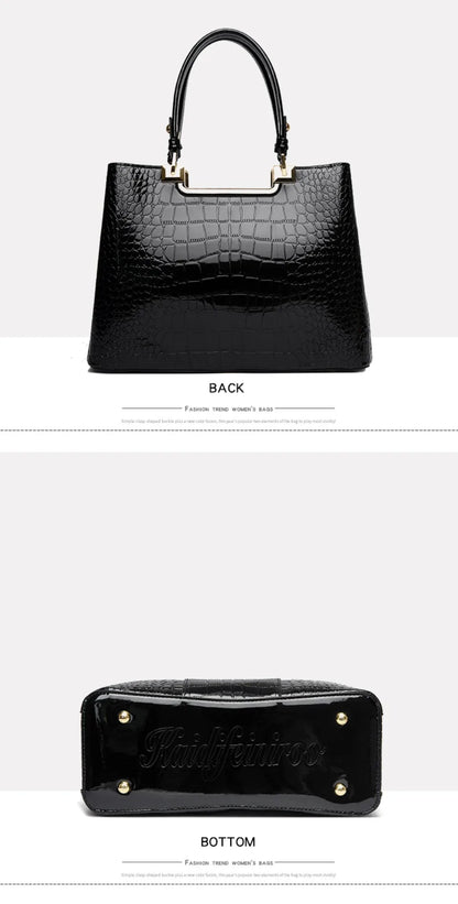 Three Layers Women Shoulder Bags Luxury Designer High Quality Patent Leather Messenger Casual Tote Bag Large Capacity Hand bags