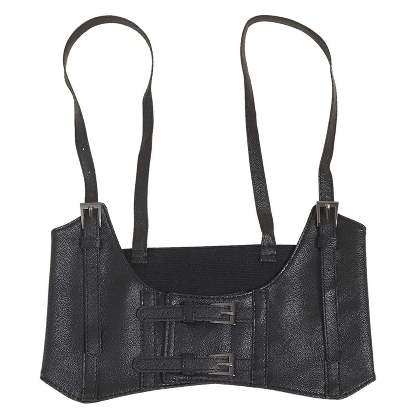 Women's Waist Belt Underbust Corset PU Leather Adjustable Punk Cummerbund Corset Wide Belts Dress Costume Waistband Cincher 1PC