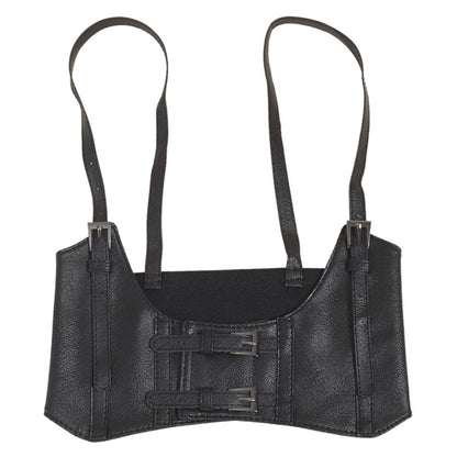 Women's Waist Belt Underbust Corset PU Leather Adjustable Punk Cummerbund Corset Wide Belts Dress Costume Waistband Cincher 1PC