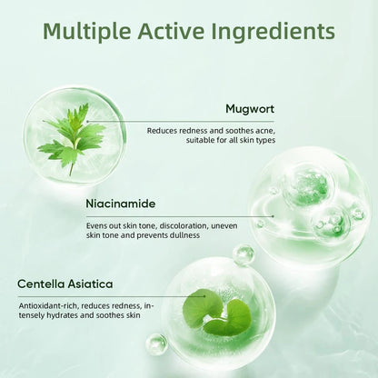 Face Clean Mask Remove Blackhead Mugwort Solid Mask Clean Pores Stick Facial Blemish Black Dots Shrink Pores Skin Care Cosmetics