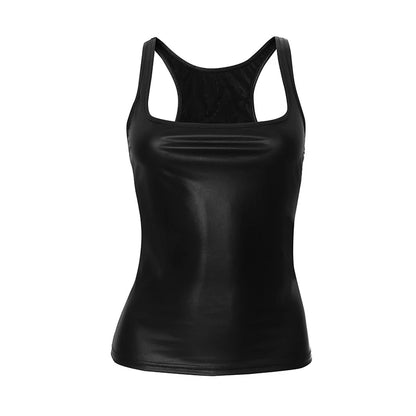 Solid Tank Top Women Edgy Clothes Y2k Accessories Sleeveless Ropa De Mujer Square Collar Camison Verano Korean Fashion Clothing
