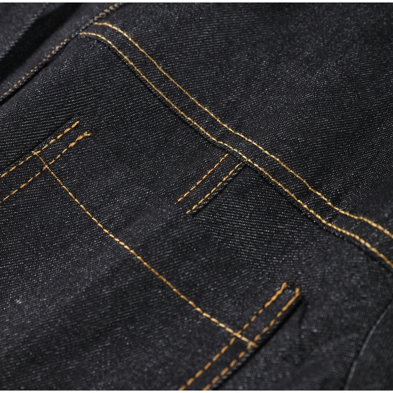 Street Vintage Denim Pants Sets Women Slim Long Sleeve Lapel Single Breasted Jacket Straight Trousers 2025 Autumn Lady Outfits