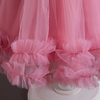 Fancy 12M Baby Sequins Tutu Gown Girl Sequin Bow 1st Birthday Princess Dress Flower Girl Costume for Wedding Party Summer Cloth