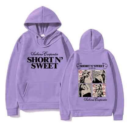 Sabrina Carpenter Short N' Sweet Hoodie Men Streetwear Aesthetic Casual Hoodies Unisex Autumn Winter Harajuku Hooded Sweatshirts 53984-Hoodie-6