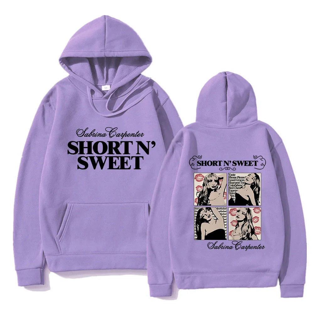 Sabrina Carpenter Short N' Sweet Hoodie Men Streetwear Aesthetic Casual Hoodies Unisex Autumn Winter Harajuku Hooded Sweatshirts 53984-Hoodie-6