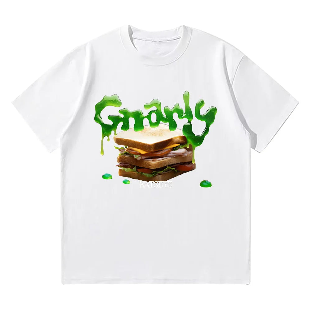 KATSEYE Gnarly T-shirts Fashion Creative Design Men Women Tees Korean Style Kpop Casual Short Sleeve Crewneck Y2K T Shirt