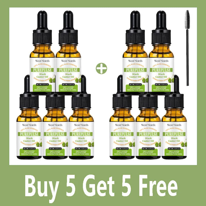 Eyelash Fast Grow Serum Lengthen Thicken Natural Curl Enlargement Eyelash Growth Natural Eyelashes Growth Serum in a week Buy 5 Get 5 Free