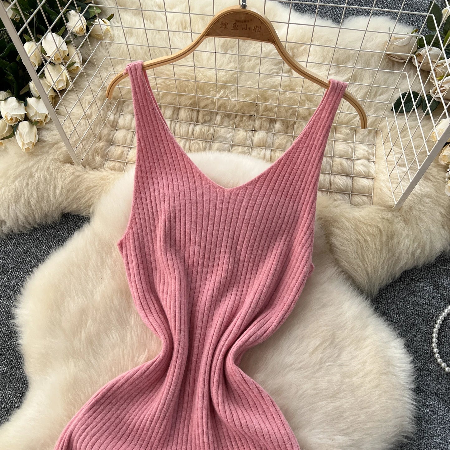 SINGREINY Autumn Knitted Two Pieces Sets Ladies Loose Knitting Cardigan+Spaghetti Strap Bodycon Dress Basic Solid Winter Suits Badiee Stylez