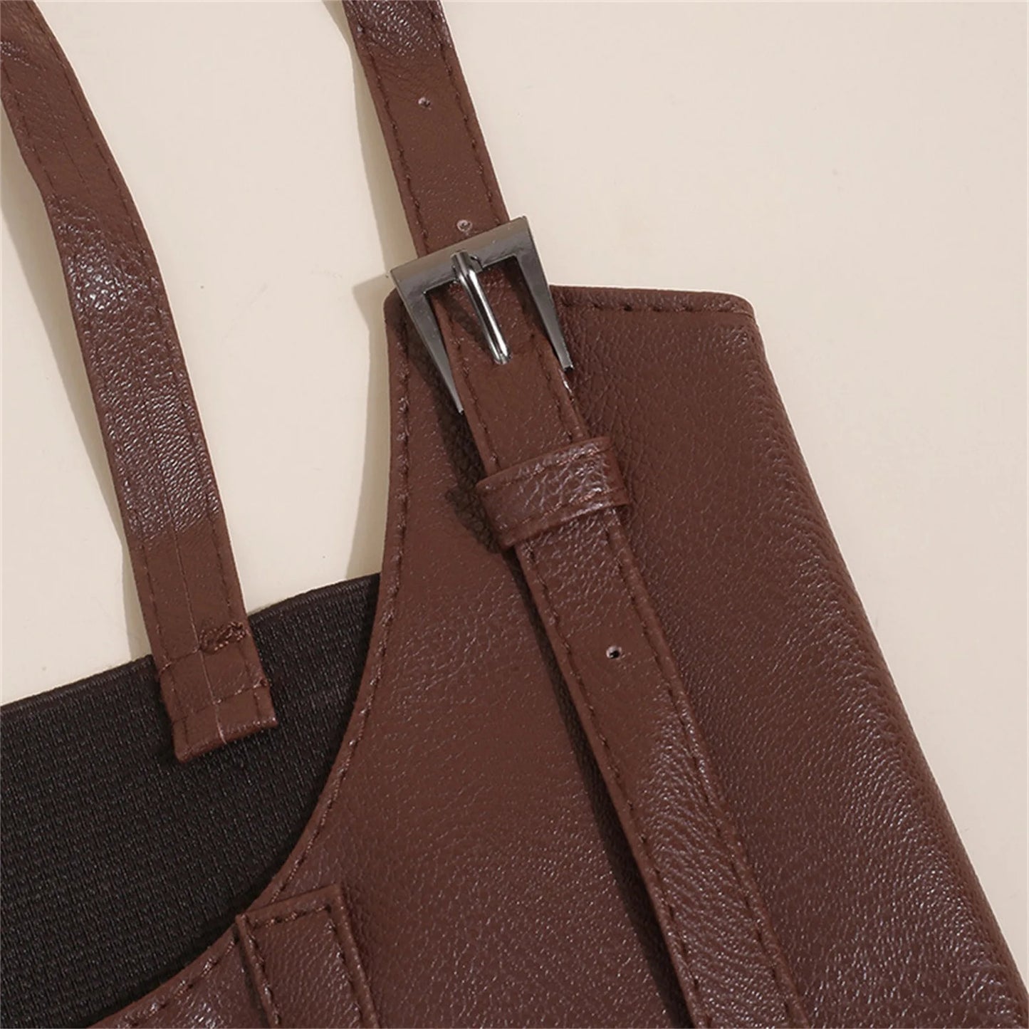 Women's Waist Belt Underbust Corset PU Leather Adjustable Punk Cummerbund Corset Wide Belts Dress Costume Waistband Cincher 1PC