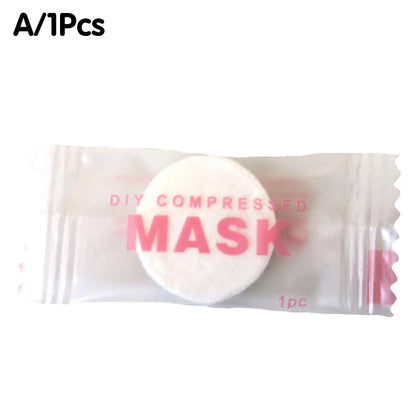 NEW High-end 30/50PCS Disposable Compressed Facial Mask Portable Non-woven Face Mask Facial Towel Coin Cotton Wrapped Tissues