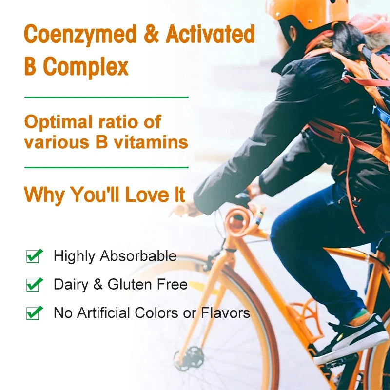 Balincer Vitamin B Complex - Vitamin C B1 B2 B6 B12,Energy, Metabolism Supplement, Immune, Nervous System