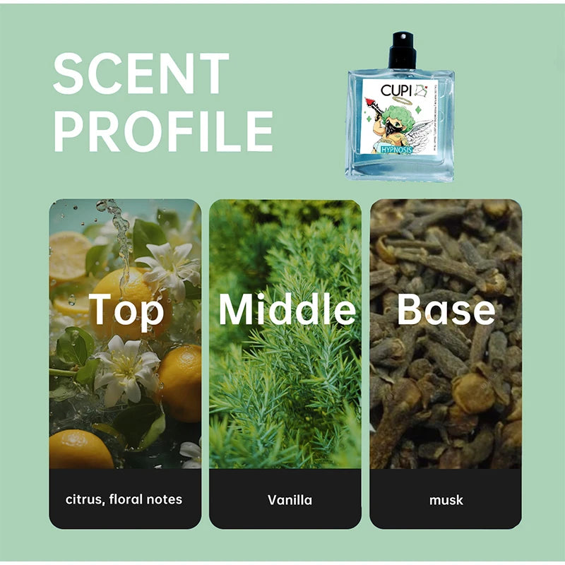 Cupid Hypnosis Perfume Original Long Lasting Pheromone Cologne Fragrances Eau De Parfum Plant Floral Scent Fresh духи женские - Badiee Stylez