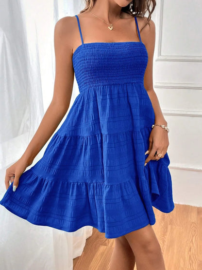 New Summer Fashion Women's Backless Short Dress,Casual Dresses,Elegant Dresses,Sleeveless Dresses For Ladies,Woman's Clothing