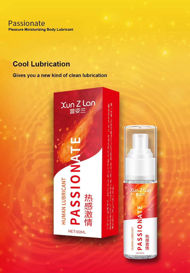 60ML Ice Hot Lubricant – Water-Based Formula for Anal Play, Sensual Ice and Heat Sensations with Sex Toys