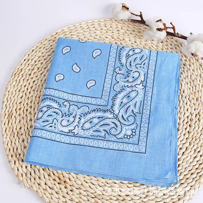 New Fashion Hip Hop Bandana Square Scarf Black Red Headband Printed for Boys/Girls Hair Accessories Hair Scarf Badiee Stylez