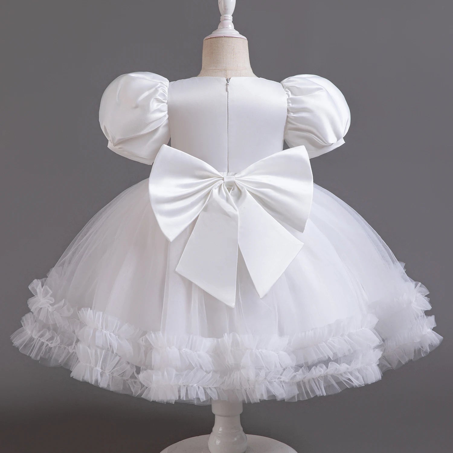 Fancy 12M Baby Sequins Tutu Gown Girl Sequin Bow 1st Birthday Princess Dress Flower Girl Costume for Wedding Party Summer Cloth