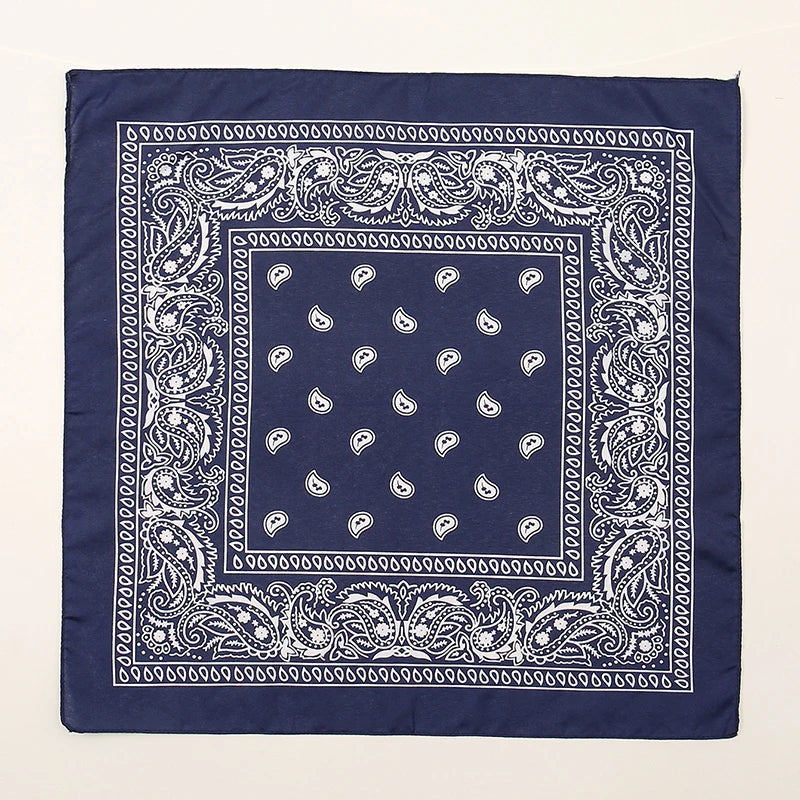 Bohemian Print Bandana Paisley Printed Headbands Hiphop Kerchief Outdoor Unisex Headband Wrist Wraps Face Mask Handkerchief