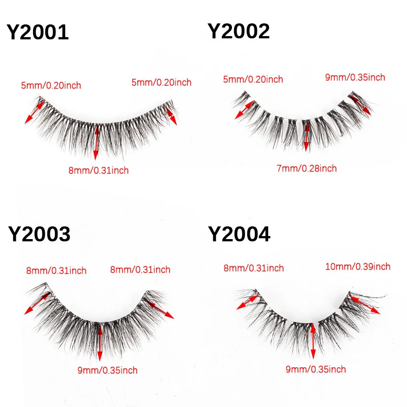 SHIDISHANGPIN 5/10Pairs False Lashes Cat Eye Eyelashes Eyelash Extension 3D Mink Half Lashes Natural Makeup faux Cils maquiagem
