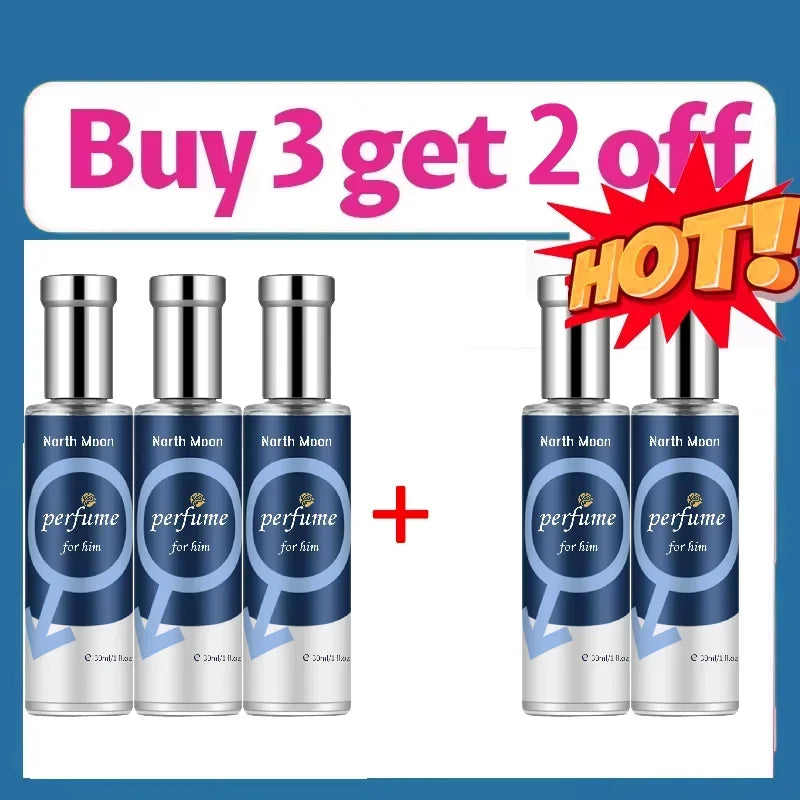 Men's Pheromone Perfume, Lasting Fragrance, Natural and Fresh, Elegant and Charming, Suitable for Dating, Attracting Women