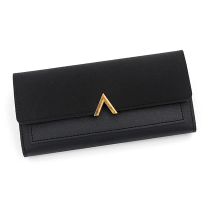 Long Purses For Women Wallet New Fashion Long Coin Purse Card Holder Small Ladies Wallet Female Hasp Mini Clutch billetera bolas black CHINA