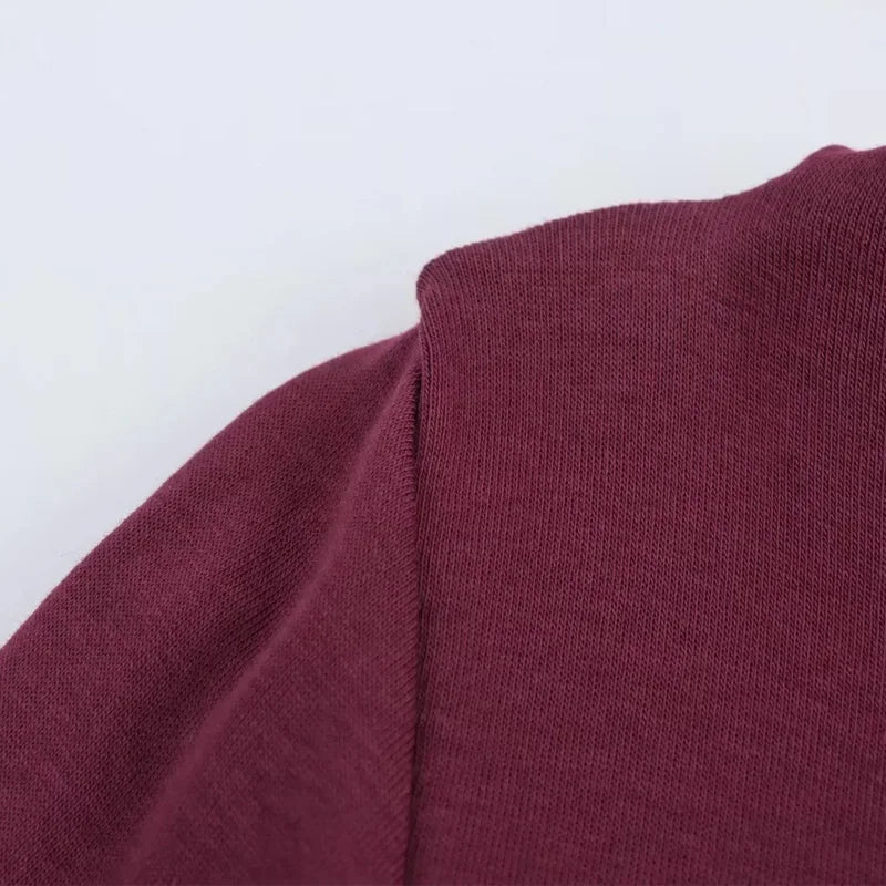 TRAF Women's Elegant Y2k Short Dresses 2025 Spring Long Sleeve Mini Dresses Ladies Fashion Casual Cute Party Dress Vestidos