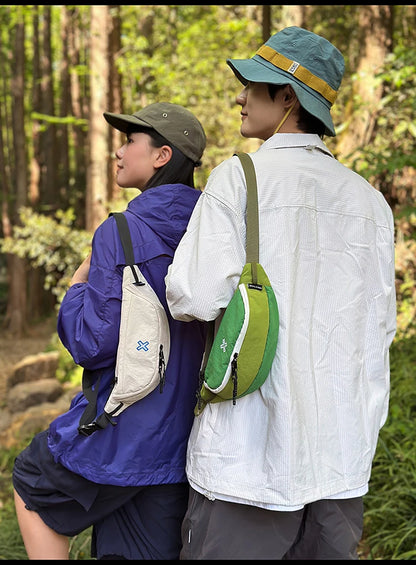 Casual Waterproof Chest Bags Large Capacity Crossbody Bags Korean Fashion Waist Bag Fanny Pack for Women Men's Travel Bag Banana