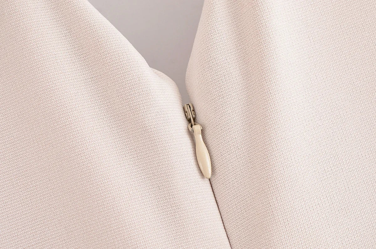 Women's tight jumpsuit summer new style beige backless slim flared pants sexy backless design fashionable personality Badiee Stylez