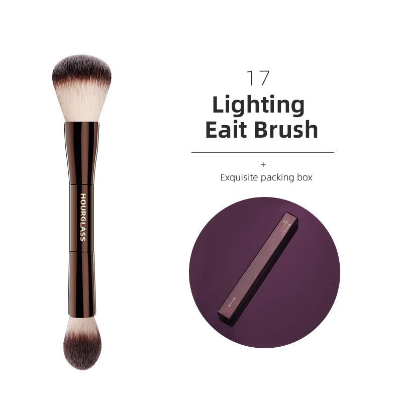 Hourglass Makeup Brushes Powder Foundation Concealer Blusher Bronzer Eye Shadow Eyebrow Eyeliner Sculpting Brush 17