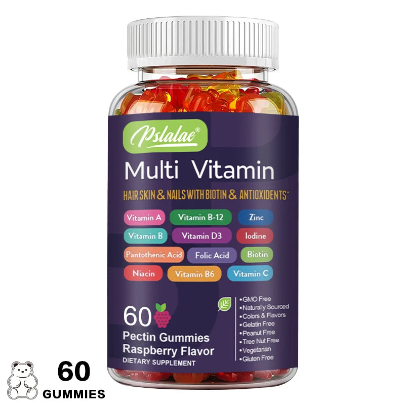 Multivitamin Gummies - with Vitamins and Minerals - Enhances Energy Levels, Immune Support, Antioxidant 60 Gummies