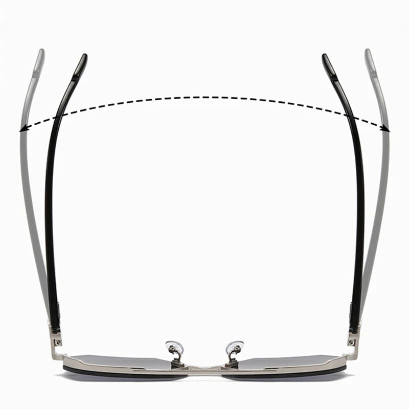 Fashion Half Frame Sunglasses Men Women Classic Big Business Sun Glasses Male Trendy Driving Shades