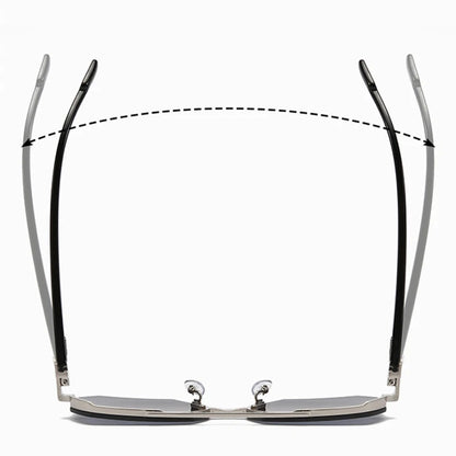 Fashion Half Frame Sunglasses Men Women Classic Big Business Sun Glasses Male Trendy Driving Shades