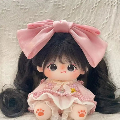 Pretty Dress Clothes for 20cm Cotton Doll, Kpop Plush Dolls Cute Outfit JK Dress Hoodie Casual Set Doll's Accessories