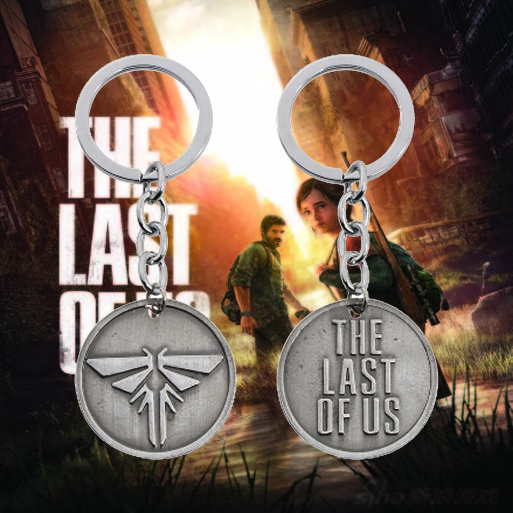 The Last Of Us 2 Necklace Keychain Firefly Logo Letter Dogtag Joel Ellie Tess Pendant Retro Hot Game Jewelry Men Women Wholesale Badiee Stylez