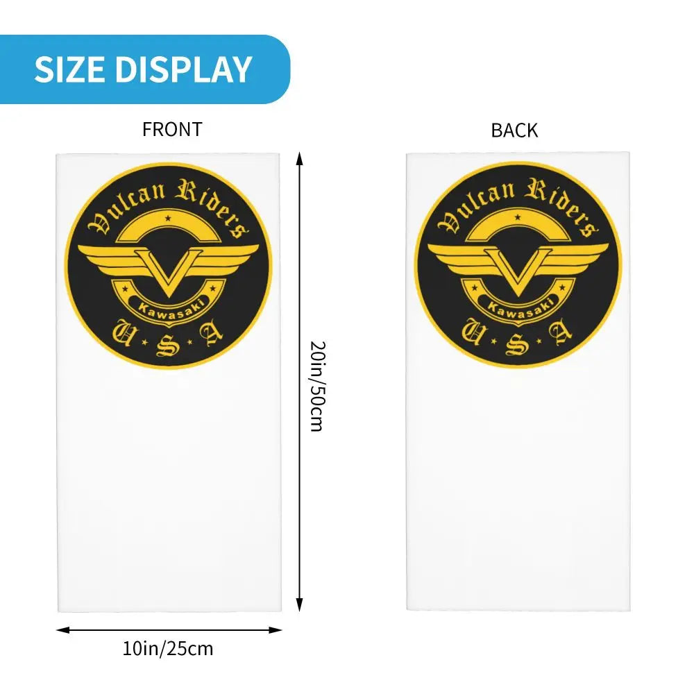 Vulcan Motorcycle Modren Bandana Neck Cover Printed Wrap Scarf Multi-use Headwear Outdoor Sports Unisex Adult Washable