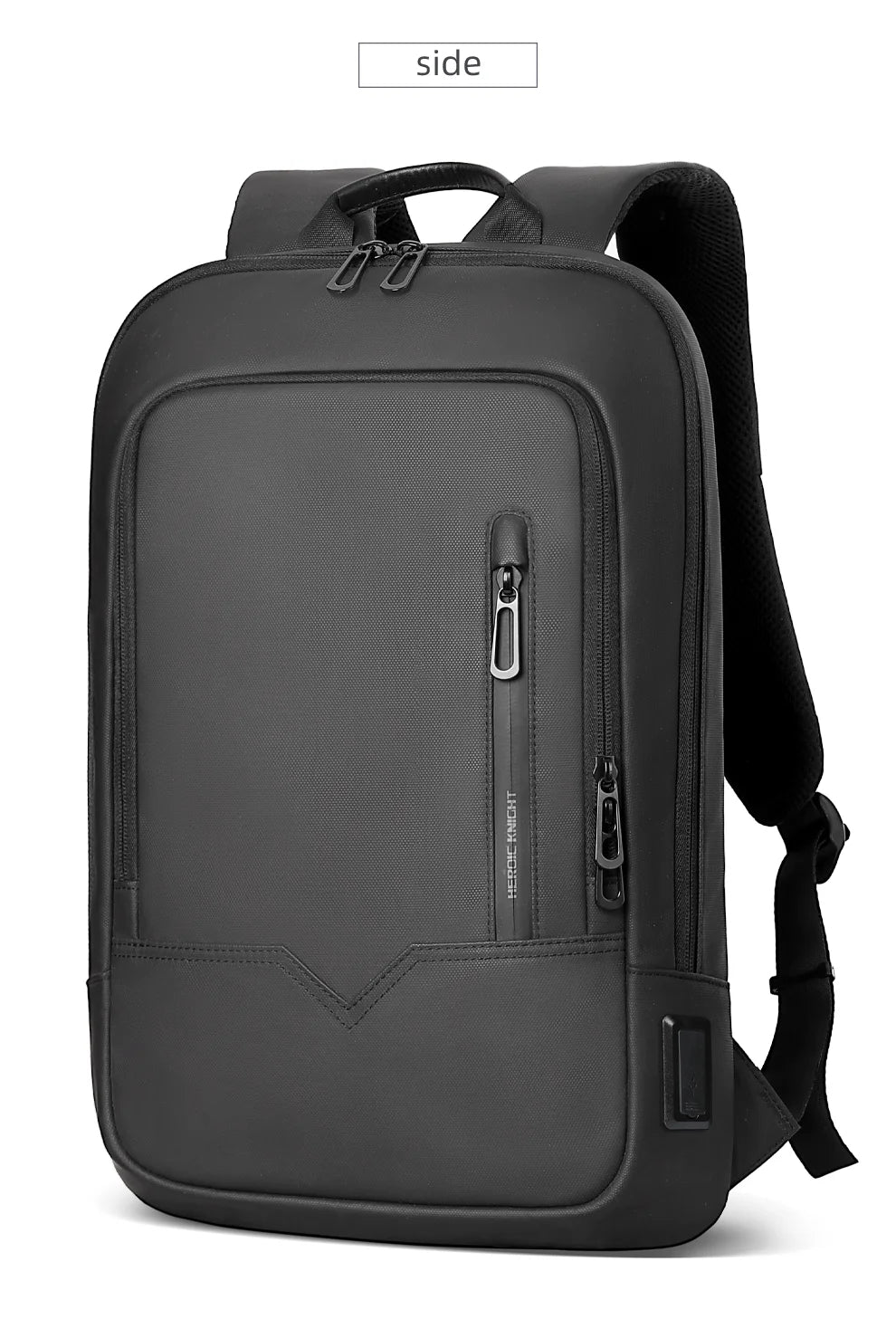 Hk Slim Laptop Backpack Men 14 Inch Office Work Women Backpack Thin Business Bag Unisex Black Ultralight Small Backpack School