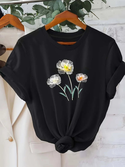 Comfortable Casual Top for Spring Summer Trendy Street Style Summer Short Sleeved Harajuku Streetwear Tops Tee Aesthetic Clothes