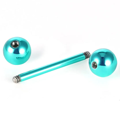 7pcs/lot Titanium Plated Piercing Tongue Rings Bars Girls 14G Tongue Piercing Barbells Stainless Steel Body Jewelry SD84 Badiee Stylez