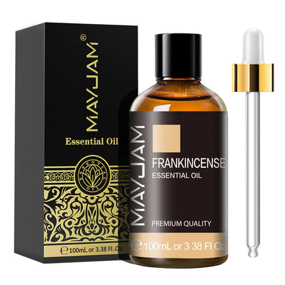 MAYJAM 1PCS 100ML Essential Oil with Dropper Sandalwood Lavender Eucalyptus Vanilla Aroma Oil For Humidifier Scent Candle Burner - Badiee Stylez