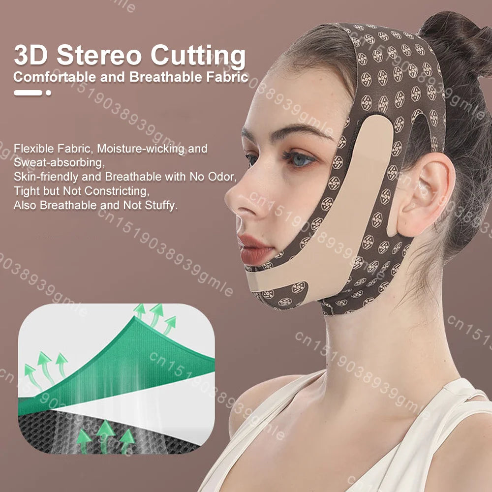 Reusable Face Slimming Bandage V Line Face Shaper Women Chin Cheek Lift Up Belt Facial Massage Strap Face Skin Care Beauty Tools