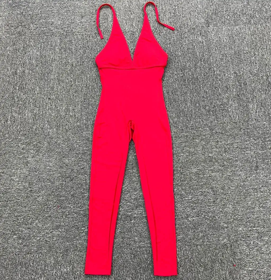 Sporty Jumpsuit Woman Yoga Sets Short Fitness Overalls with Padding Workout Clothes for Women Gym Sets Womens Outfits Sportswear Badiee Stylez