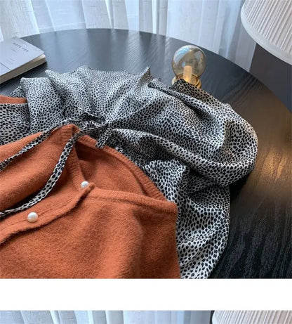 Solid Cardigan Sweater Fall Women Clothing Korean Fashion O-neck Long Sleeve Top Single Breasted Sweet Knitted Mujer Outerwear