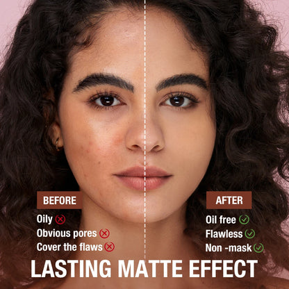 O.TWO.O Face Powder Oil-control 24 Hours Long Lasting Waterproof Matte Face Makeup Cosmetic Setting Compact Powder