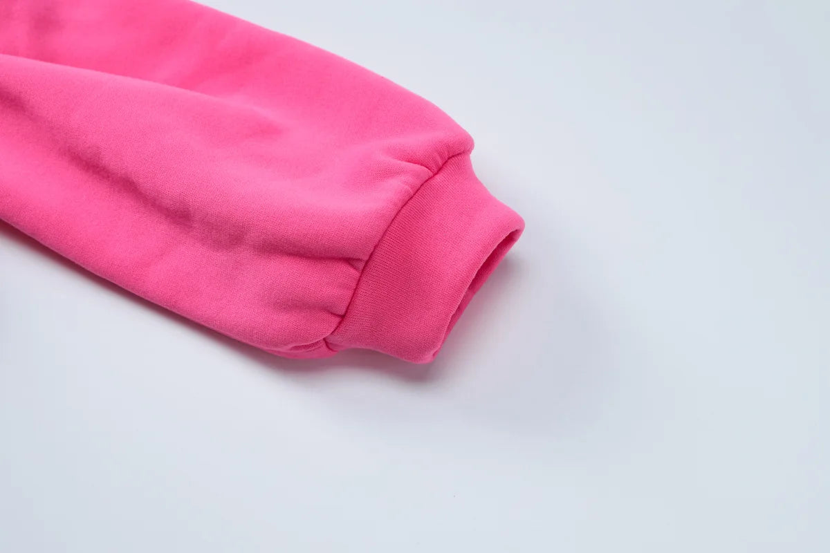 Leosoxs Women Casual Two Piece Pants Set Y2K Long Sleeve Mini Sweatshirt Cardigans Hoodies Tops+ Pant Tracksuits Fashion Winter