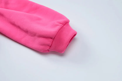 Leosoxs Women Casual Two Piece Pants Set Y2K Long Sleeve Mini Sweatshirt Cardigans Hoodies Tops+ Pant Tracksuits Fashion Winter