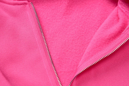 Leosoxs Women Casual Two Piece Pants Set Y2K Long Sleeve Mini Sweatshirt Cardigans Hoodies Tops+ Pant Tracksuits Fashion Winter