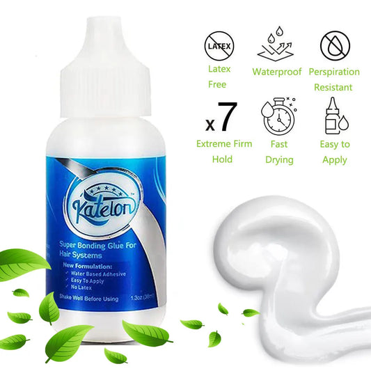 Waterproof Lace Wig Glue For Lace Front Wig 38ml Liquid Adhesive Hair Glue Wax Stick For Wig Lace Tint Spray Elastic Melt Band Badiee Stylez