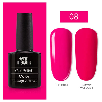 AWStorG15ml 2 IN 1 Crystal Top Coat Transparent Soak Off UV LED Nails Art Manicure Gel Nail Polish Varnishes Primer Function Gel RAR 08